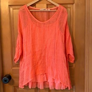 Soft Surroundings Textured Layer Top